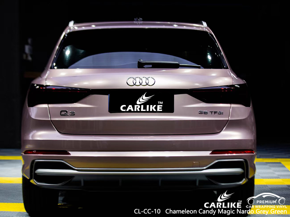 CL-CC-10 chameleon candy magic nardo grey green body wrap car supplier for AUDI Cavite Philippines