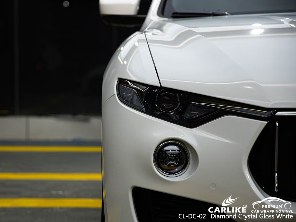 CL-DC-02 diamond crystal gloss white car wrapping for MASERATI General Trias Philippines