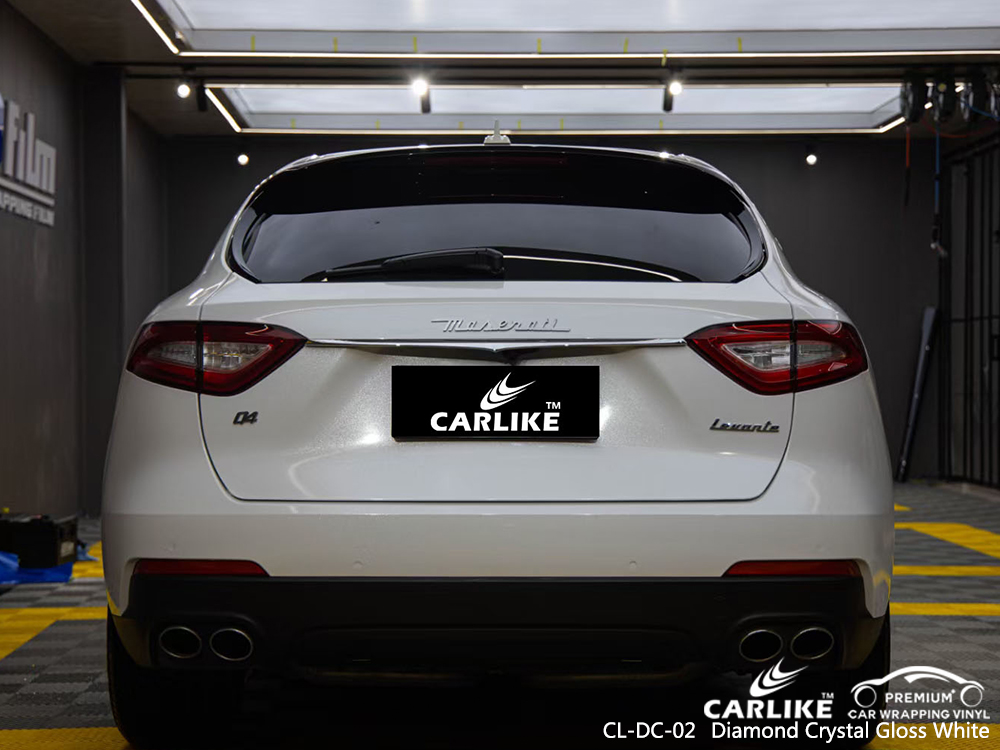 CL-DC-02 diamond crystal gloss white car wrapping for MASERATI General Trias Philippines