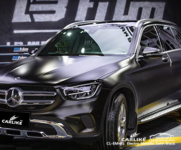 CL-EM-01 Электро-металлик сатиновый черный винил с пленкой для MERCEDES-BENZ Taguig, Филиппины