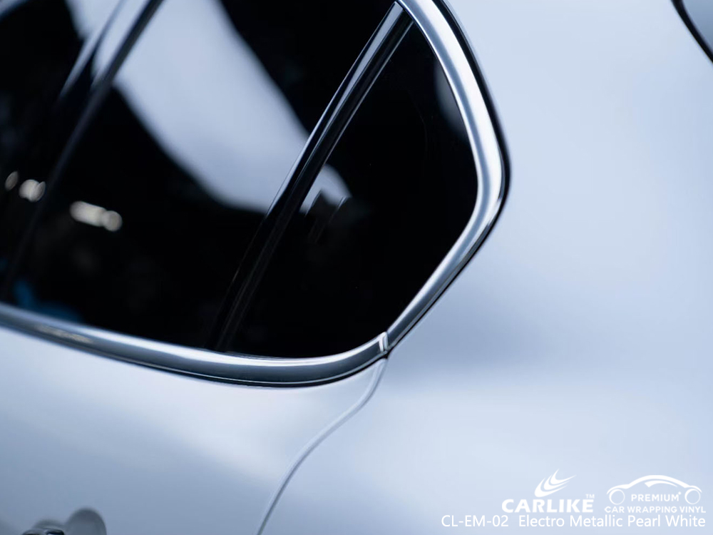 CL-EM-02 electro metallic pearl white vinyl matte car wrap for ALFAROMEO Pandi Philippines