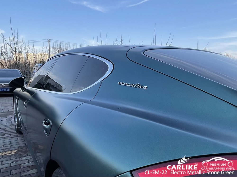CL-EM-22 electro metallic stone green autobike wrap vinyl for PORSCHE Pasay Philippines