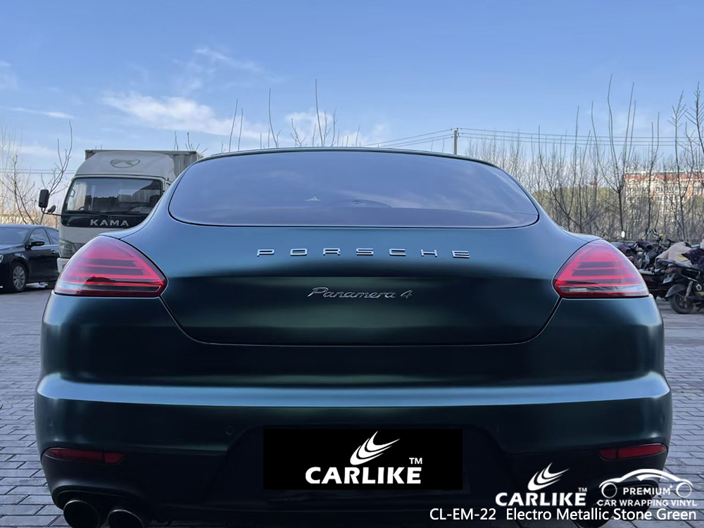 CL-EM-22 electro metallic stone green autobike wrap vinyl for PORSCHE Pasay Philippines