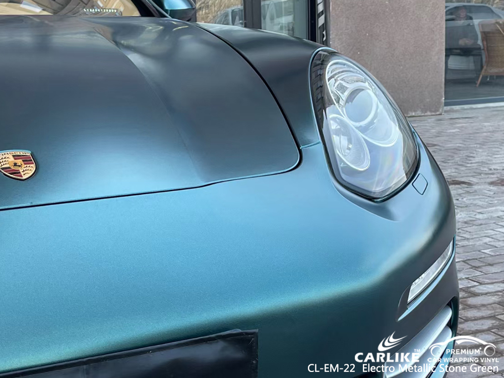 CL-EM-22 electro metallic stone green autobike wrap vinyl for PORSCHE Pasay Philippines
