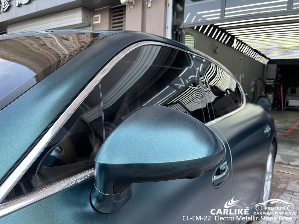 CL-EM-22 electro metallic stone green autobike wrap vinyl for PORSCHE Pasay Philippines