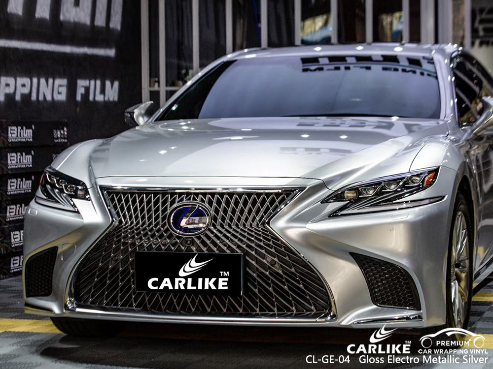 CL-GE-04 gloss electro metallic silver wrap vinyl for LEXUS Valenzuela Philippines