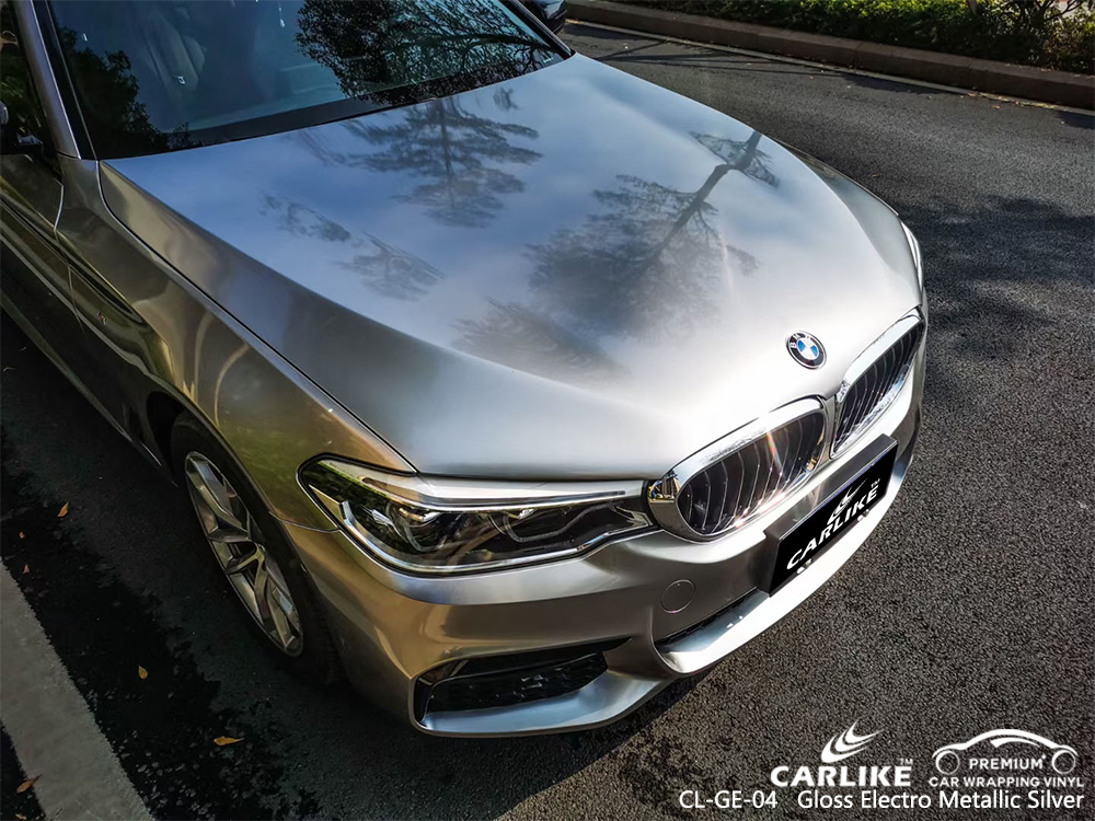 CL-GE-04 gloss electro metallic silver car wrapping for BMW Tarlac Philippines