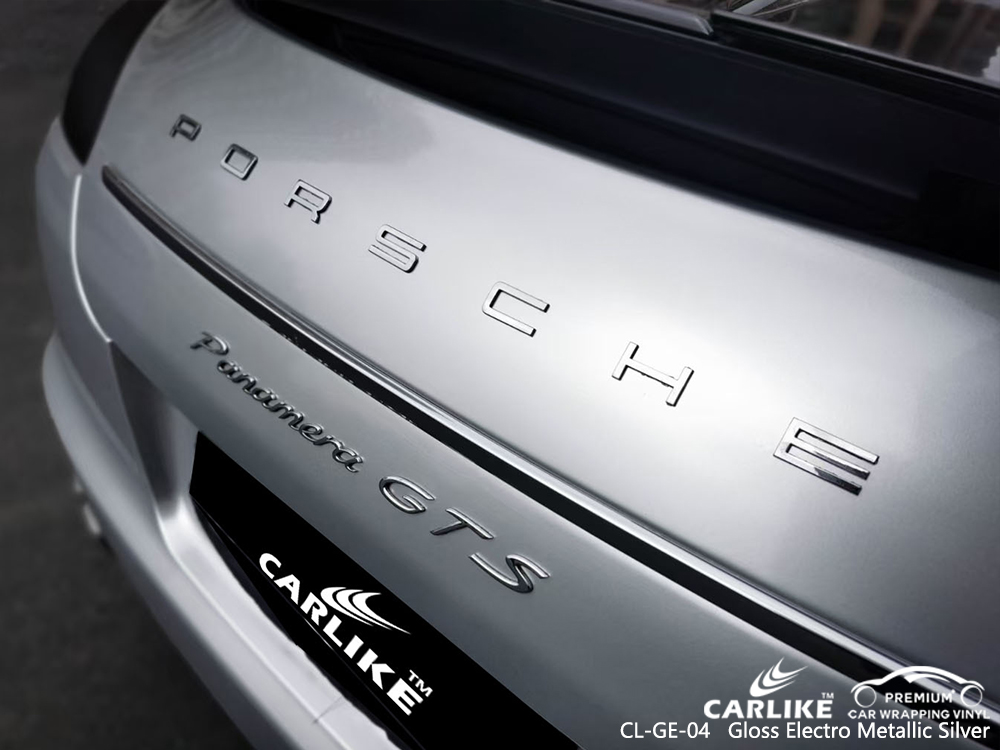 CL-GE-04 gloss electro metallic silver autobike car foil for PORSCHE Taytay Philippines