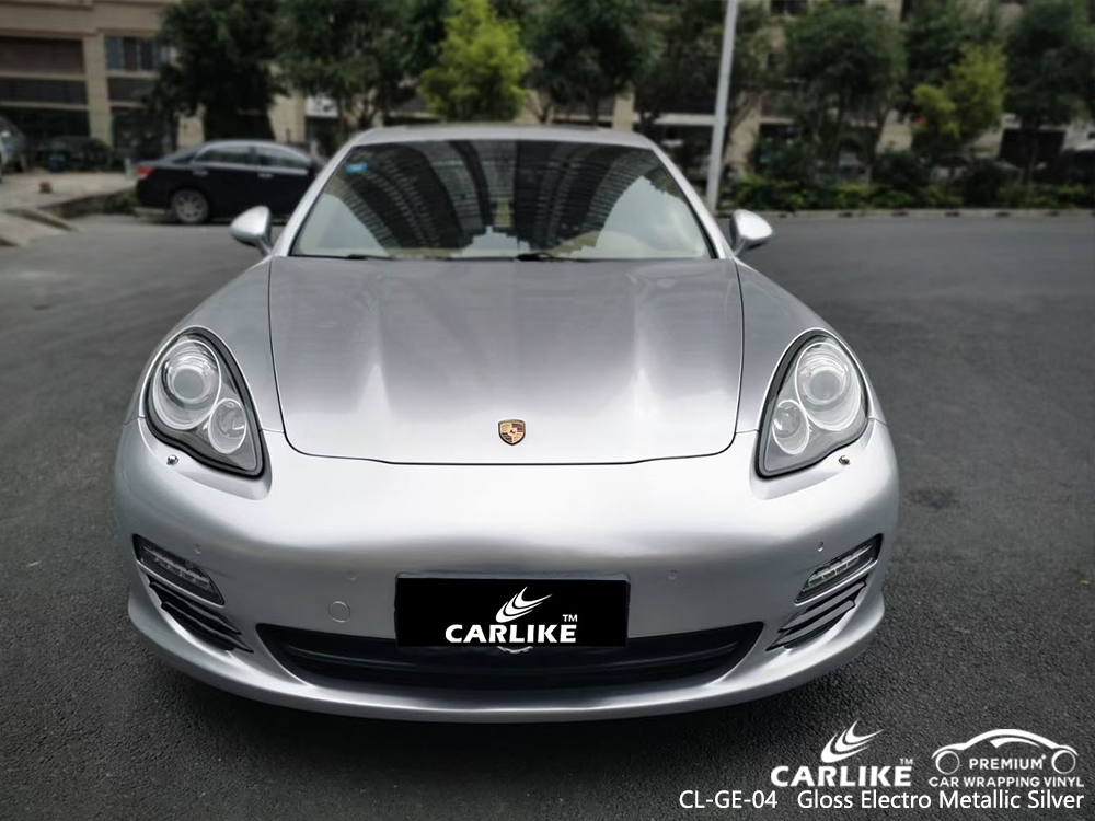CL-GE-04 gloss electro metallic silver autobike car foil for PORSCHE Taytay Philippines