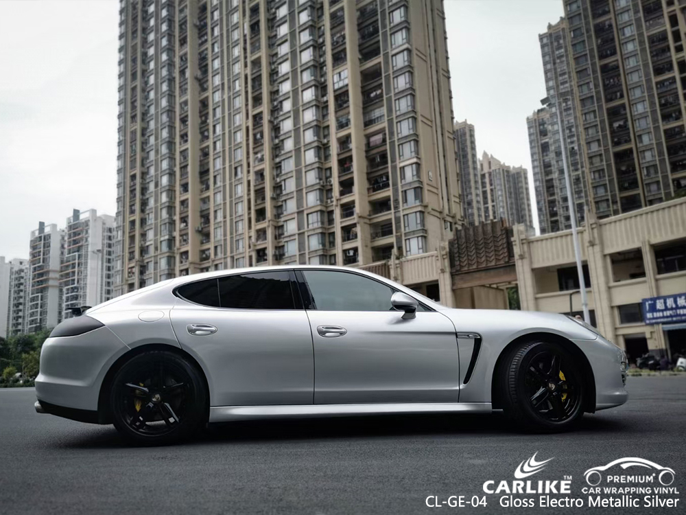 CL-GE-04 gloss electro metallic silver autobike car foil for PORSCHE Taytay Philippines