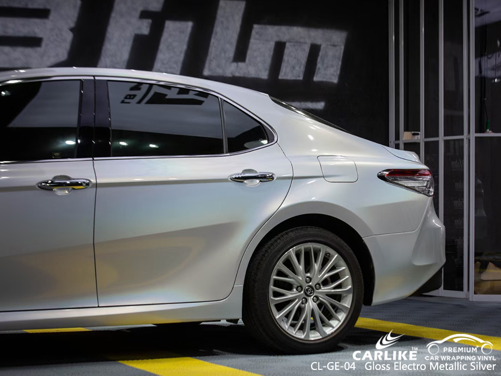 CL-GE-04 gloss electro metallic silver vinyl wrap gloss for TOYOTA Imus Philippines
