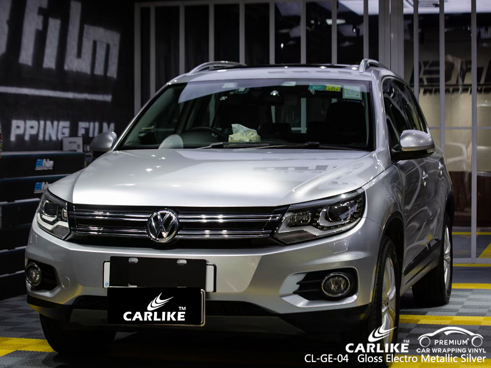 CL-GE-04 gloss electro metallic silver car wrap gloss for VOLKSWAGEN Olongapo Philippines