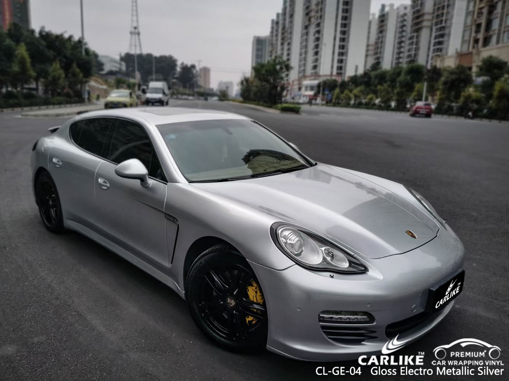 CL-GE-04 gloss electro metallic silver autobike car foil for PORSCHE Taytay Philippines