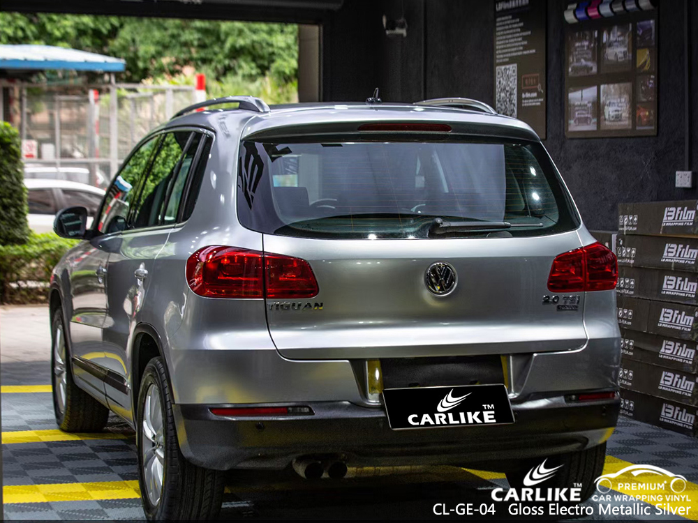 CL-GE-04 gloss electro metallic silver car wrap gloss for VOLKSWAGEN Olongapo Philippines