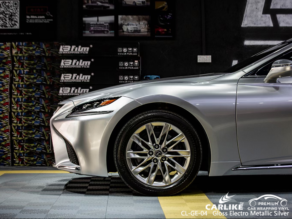 CL-GE-04 gloss electro metallic silver wrap vinyl for LEXUS Valenzuela Philippines