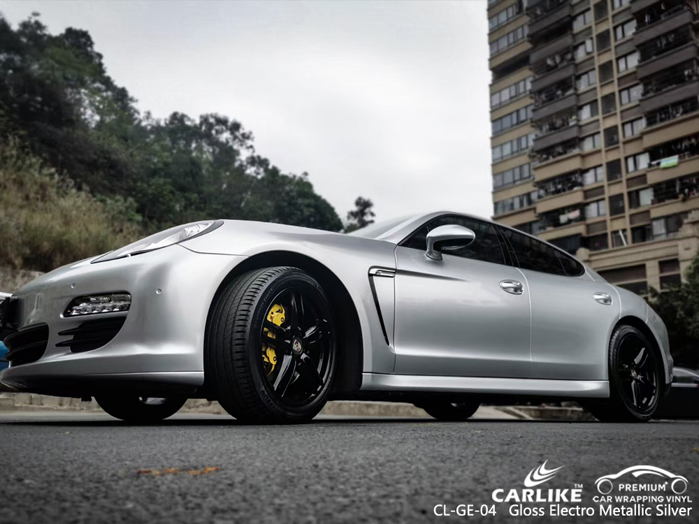 CL-GE-04 gloss electro metallic silver autobike car foil for PORSCHE Taytay Philippines