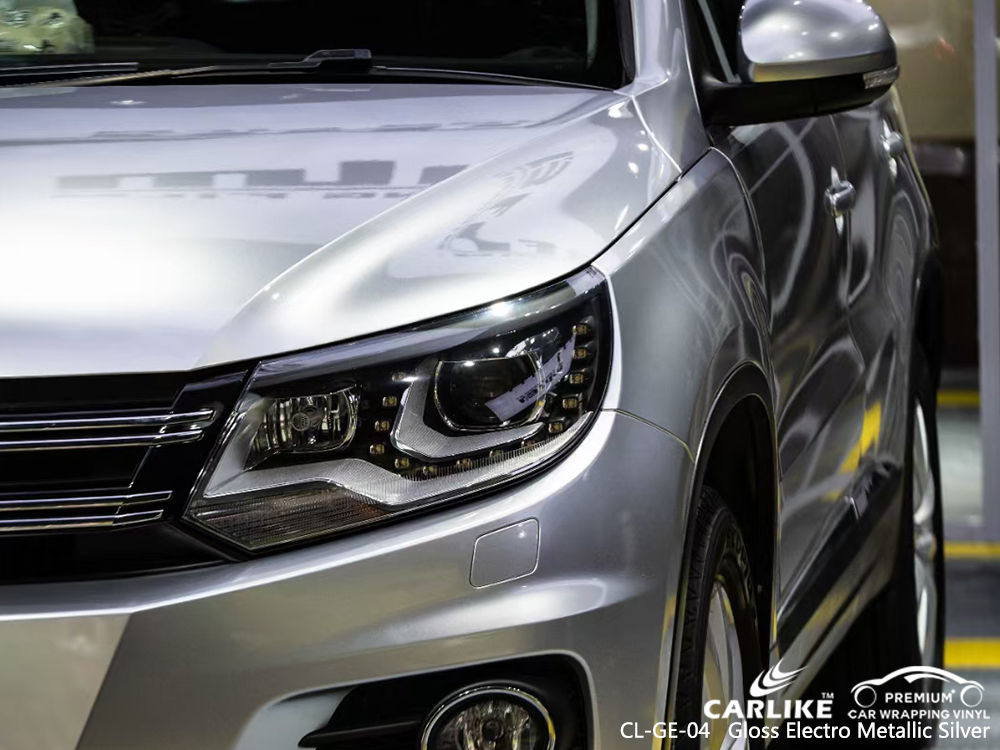 CL-GE-04 gloss electro metallic silver car wrap gloss for VOLKSWAGEN Olongapo Philippines