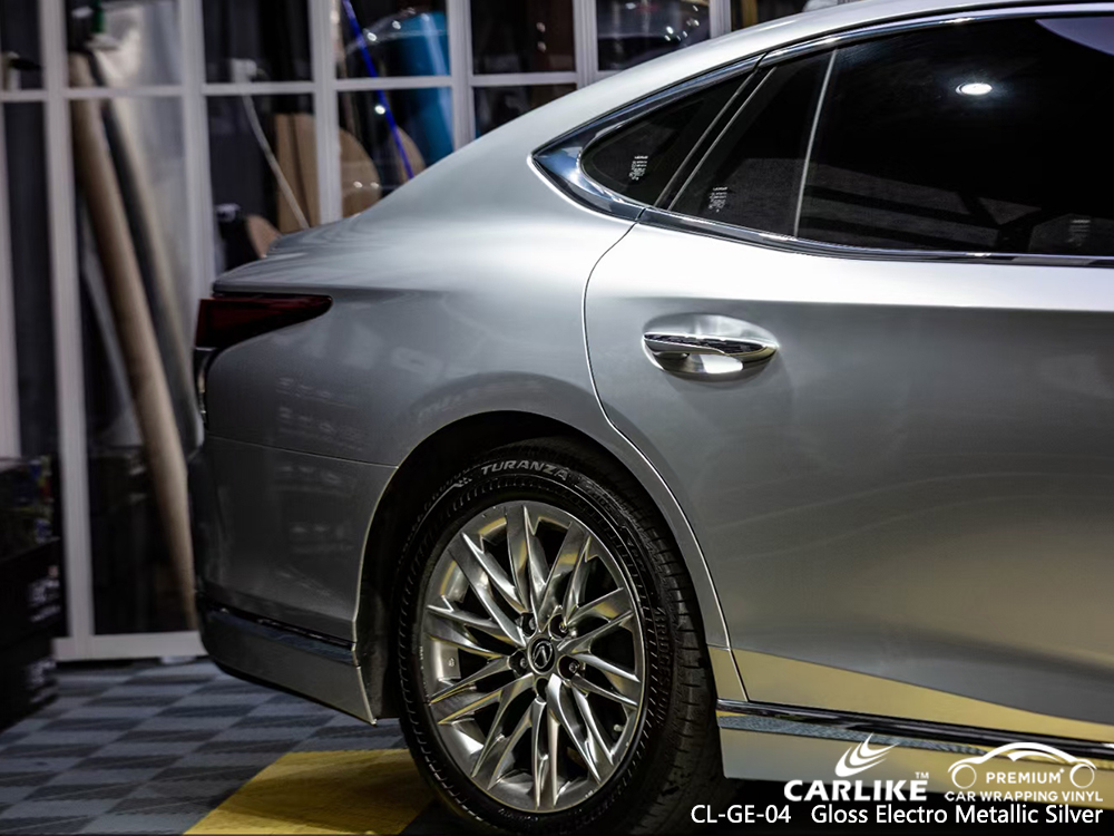 CL-GE-04 gloss electro metallic silver wrap vinyl for LEXUS Valenzuela Philippines
