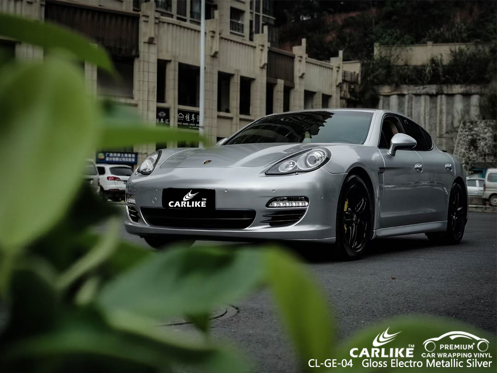 CL-GE-04 gloss electro metallic silver autobike car foil for PORSCHE Taytay Philippines