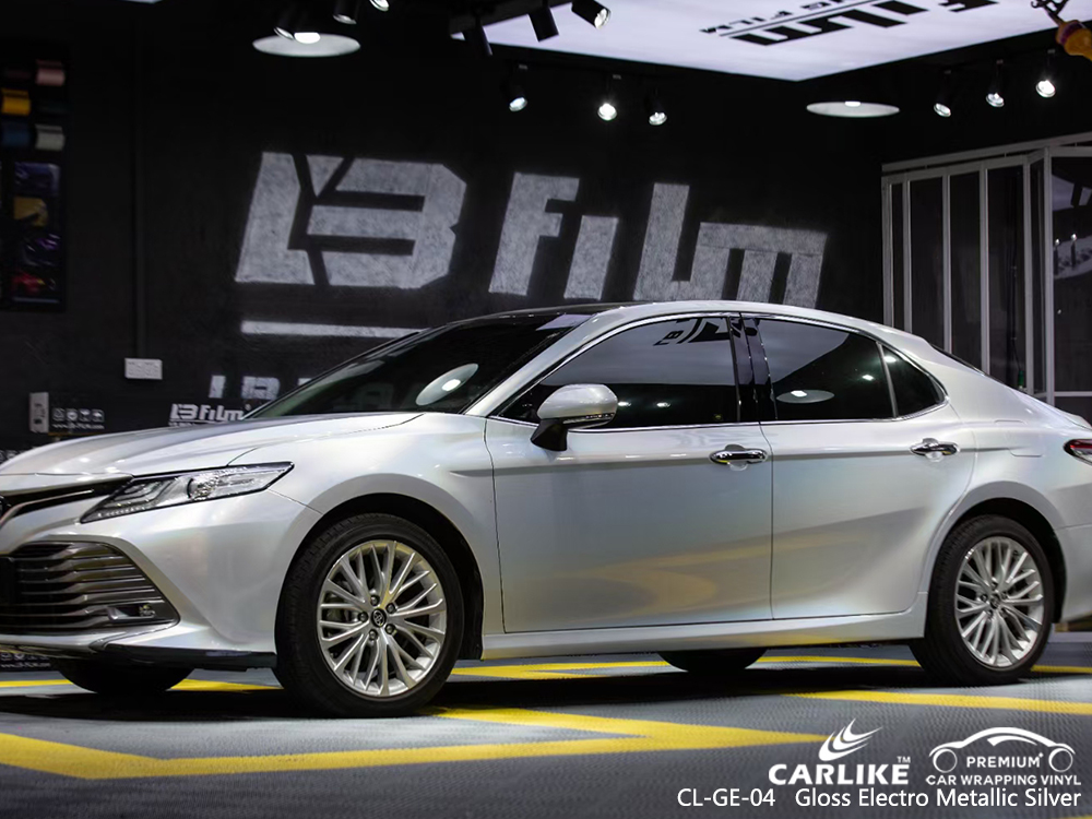CL-GE-04 gloss electro metallic silver vinyl wrap gloss for TOYOTA Imus Philippines