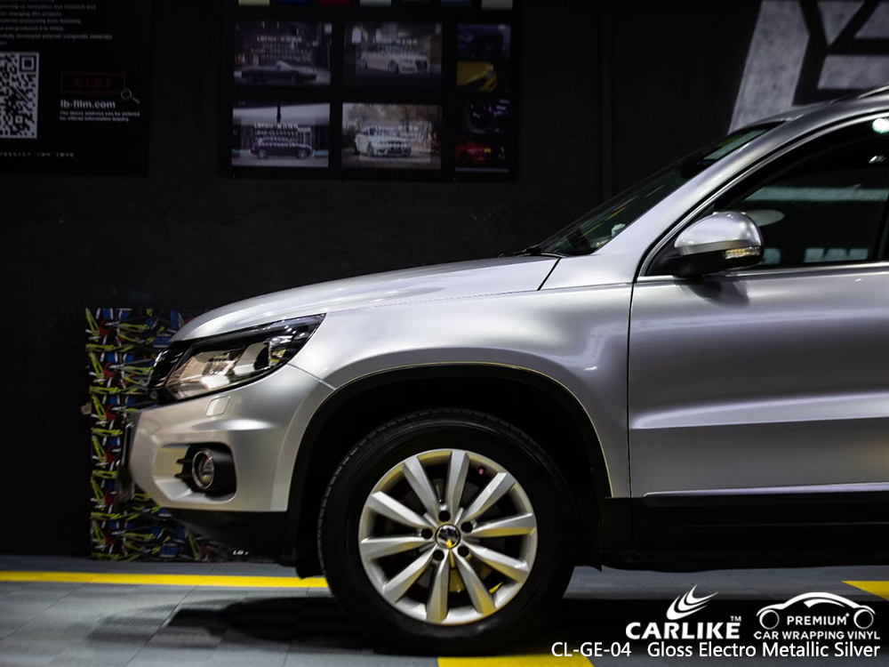CL-GE-04 gloss electro metallic silver car wrap gloss for VOLKSWAGEN Olongapo Philippines