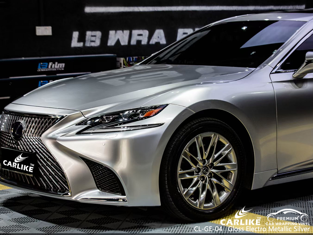 CL-GE-04 gloss electro metallic silver wrap vinyl for LEXUS Valenzuela Philippines