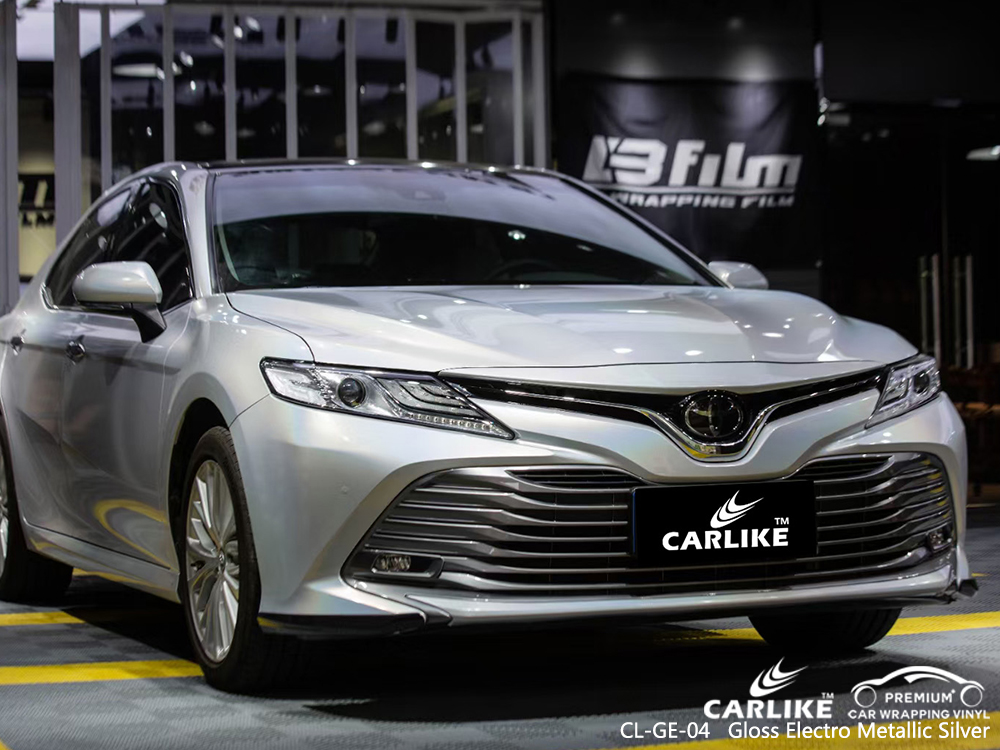 CL-GE-04 gloss electro metallic silver vinyl wrap gloss for TOYOTA Imus Philippines