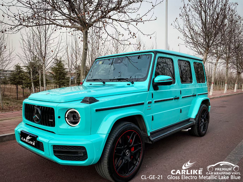 CL-GE-21 gloss electro metallic lake blue car wrap gloss for MERCEDES-BENZ Lapu-Lapu Philippines