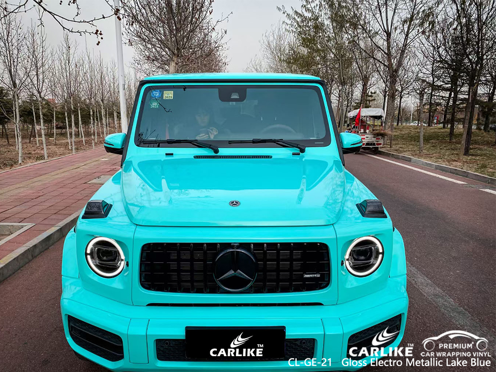 CL-GE-21 gloss electro metallic lake blue car wrap gloss for MERCEDES-BENZ Lapu-Lapu Philippines