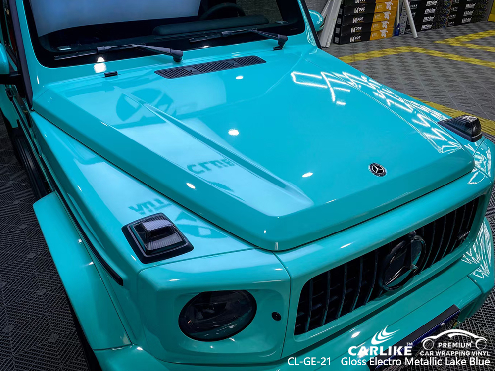 CL-GE-21 gloss electro metallic lake blue car wrap gloss for MERCEDES-BENZ Lapu-Lapu Philippines