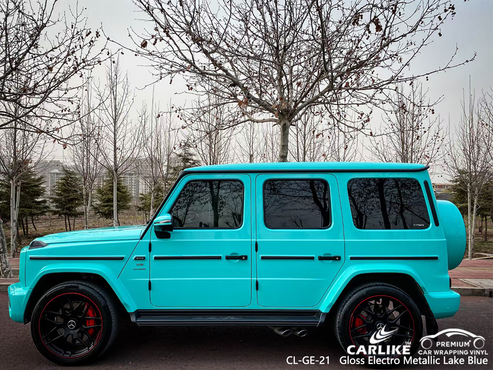 CL-GE-21 gloss electro metallic lake blue car wrap gloss for MERCEDES-BENZ Lapu-Lapu Philippines