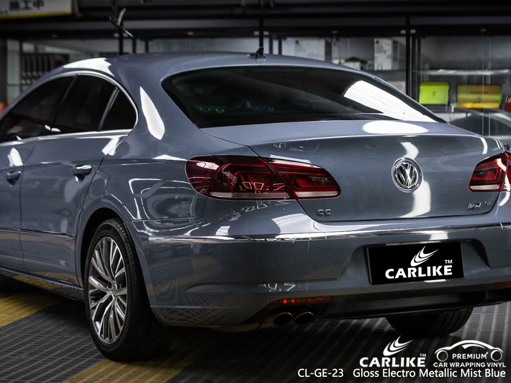 CL-GE-23 gloss electro metallic mist blue vinyl wrap gloss for VOLKSWAGEN Mariveles Philippines