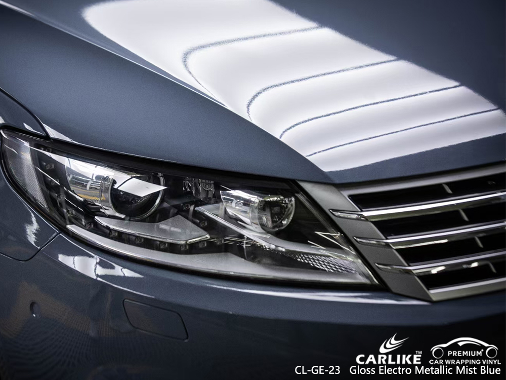 CL-GE-23 gloss electro metallic mist blue vinyl wrap gloss for VOLKSWAGEN Mariveles Philippines