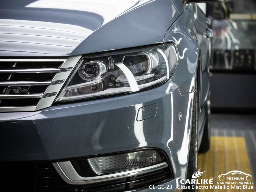CL-GE-23 gloss electro metallic mist blue vinyl wrap gloss for VOLKSWAGEN Mariveles Philippines