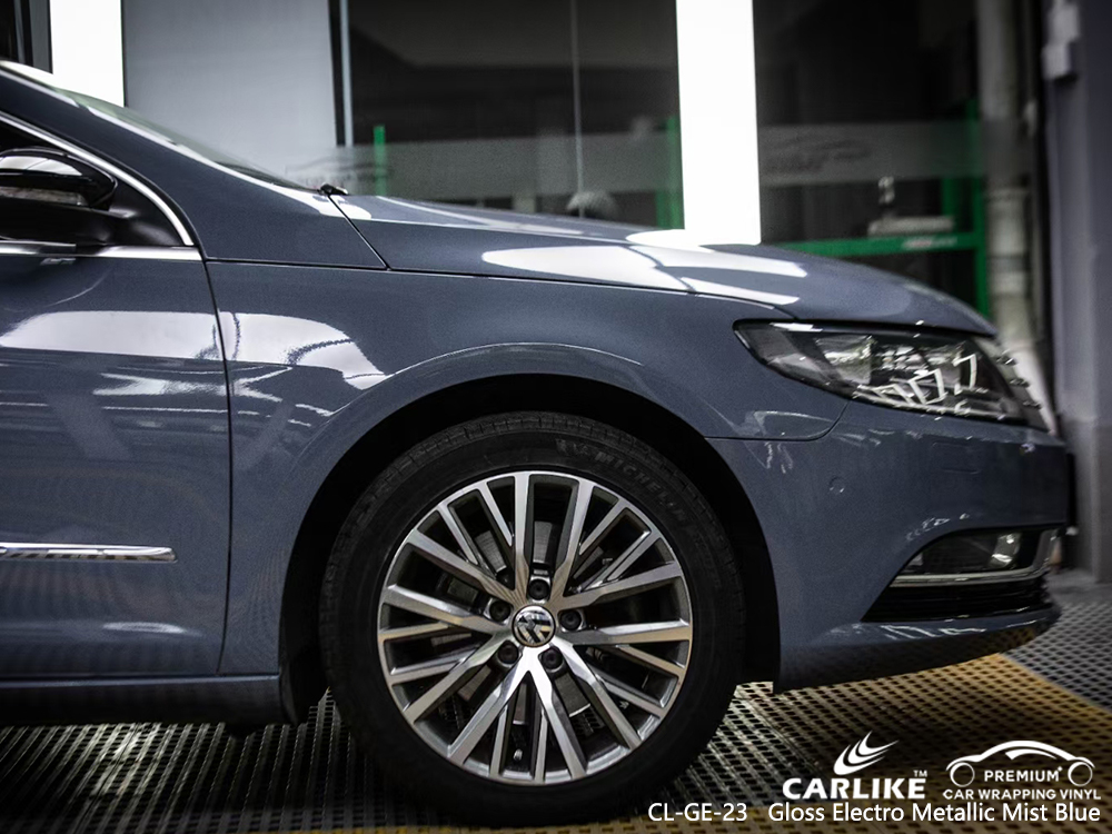 CL-GE-23 gloss electro metallic mist blue vinyl wrap gloss for VOLKSWAGEN Mariveles Philippines
