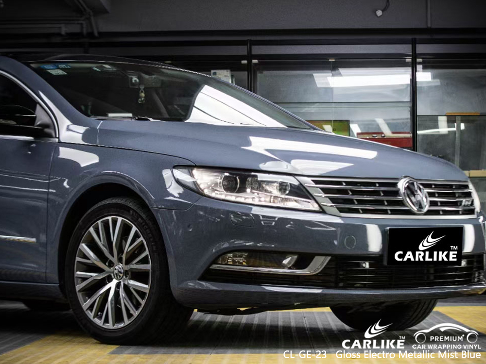 CL-GE-23 gloss electro metallic mist blue vinyl wrap gloss for VOLKSWAGEN Mariveles Philippines
