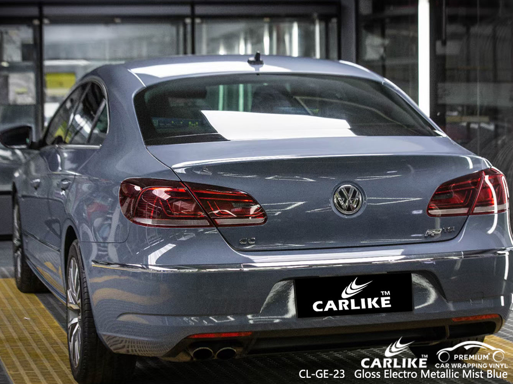 CL-GE-23 gloss electro metallic mist blue vinyl wrap gloss for VOLKSWAGEN Mariveles Philippines