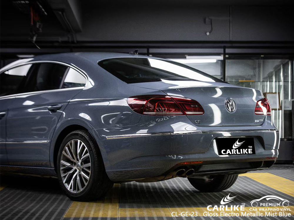 CL-GE-23 gloss electro metallic mist blue vinyl wrap gloss for VOLKSWAGEN Mariveles Philippines