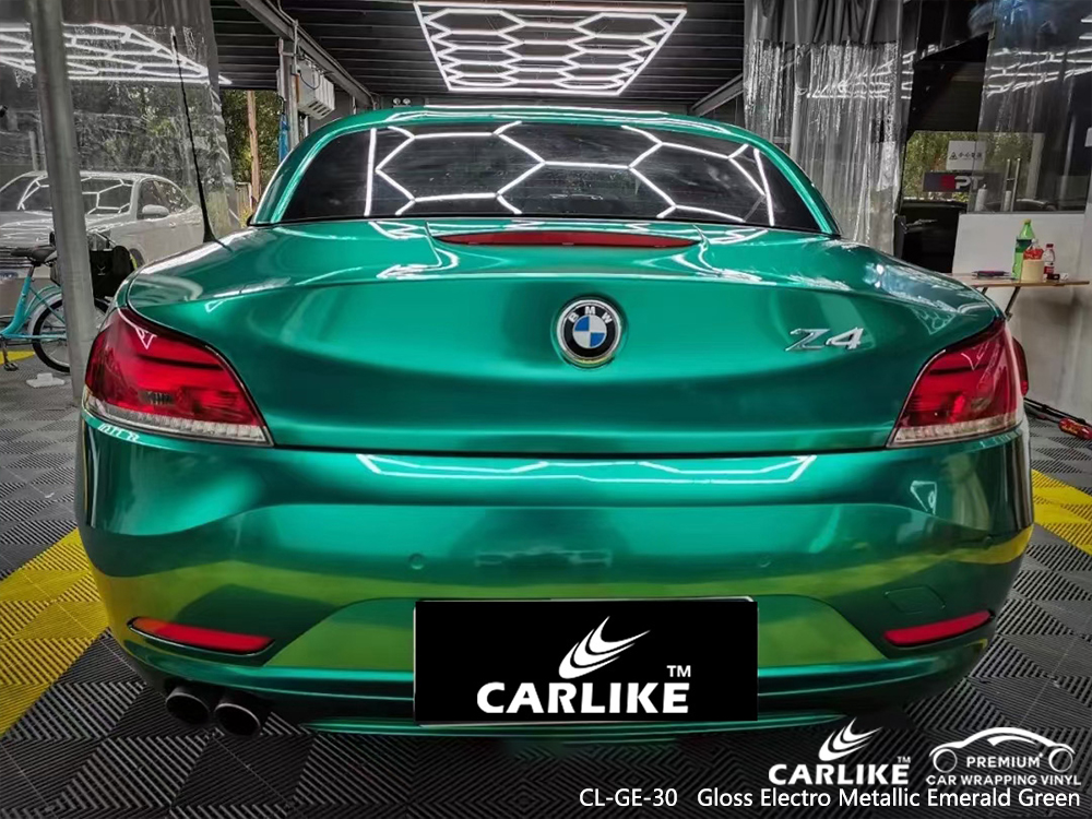 CL-GE-30 gloss electro metallic emerald green car wrap film for BMW Mandaluyong Philippines