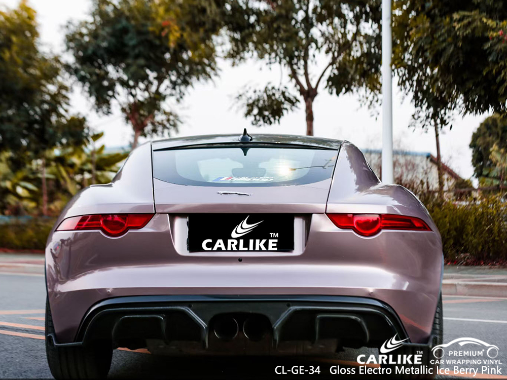 CL-GE-34 gloss electro metallic ice berry pink body wrap car supplier for JAGUAR Cabanatuan Philippines
