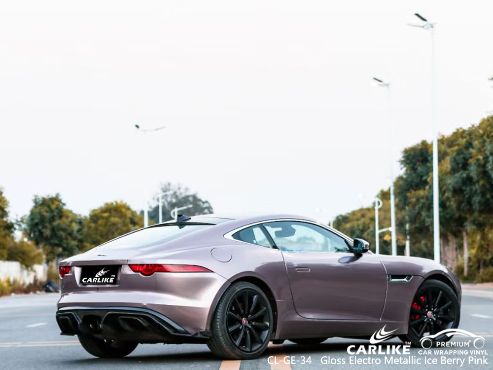 CL-GE-34 gloss electro metallic ice berry pink body wrap car supplier for JAGUAR Cabanatuan Philippines