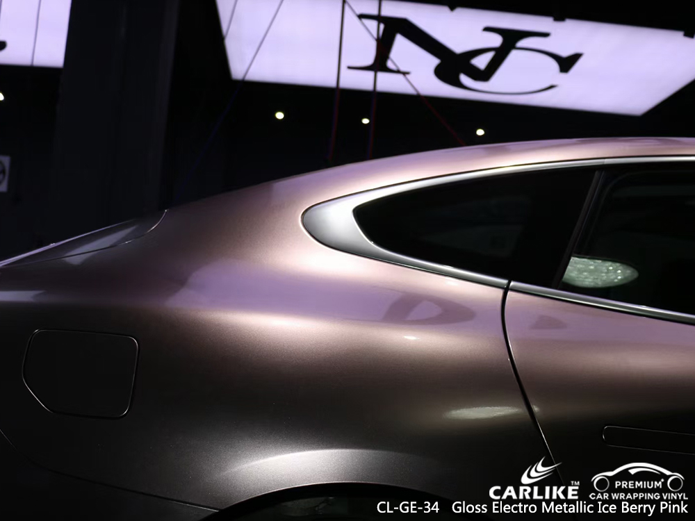 CL-GE-34 gloss electro metallic ice berry pink automobile vinyl films for XPENG Muntinlupa Philippines