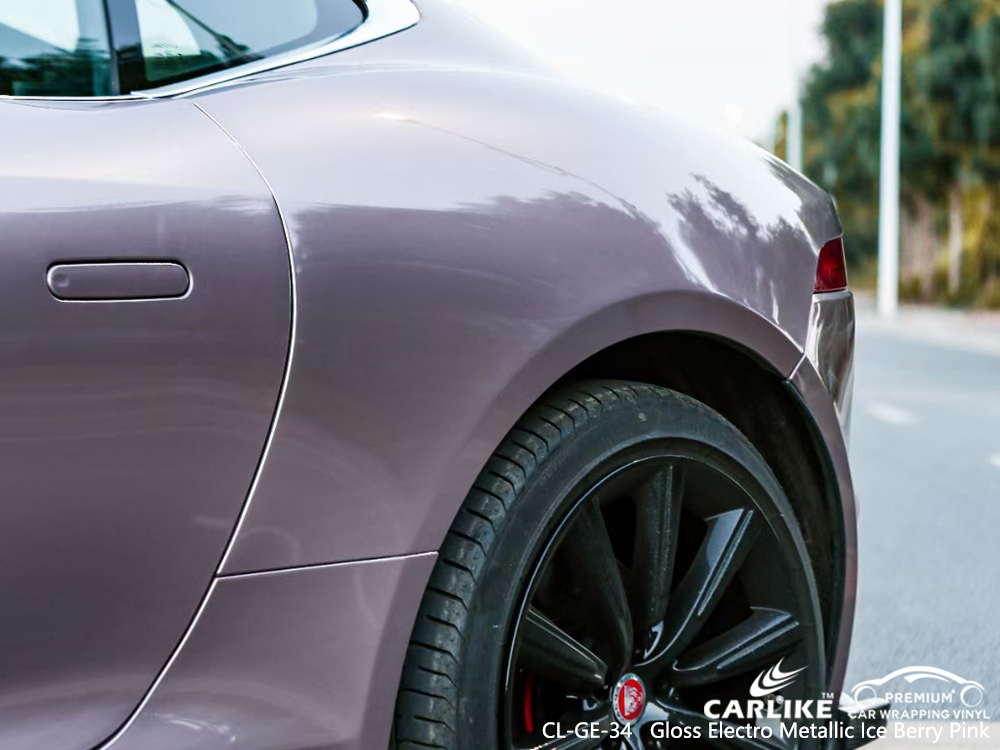 CL-GE-34 gloss electro metallic ice berry pink body wrap car supplier for JAGUAR Cabanatuan Philippines