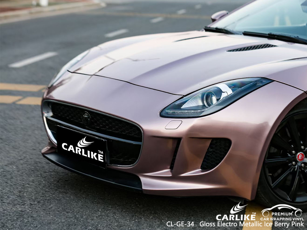 CL-GE-34 gloss electro metallic ice berry pink body wrap car supplier for JAGUAR Cabanatuan Philippines
