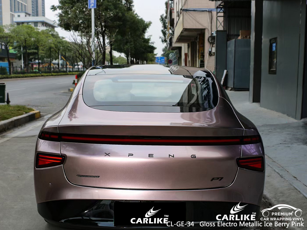 CL-GE-34 gloss electro metallic ice berry pink automobile vinyl films for XPENG Muntinlupa Philippines