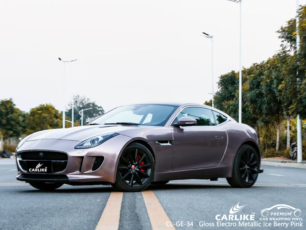 CL-GE-34 gloss electro metallic ice berry pink body wrap car supplier for JAGUAR Cabanatuan Philippines