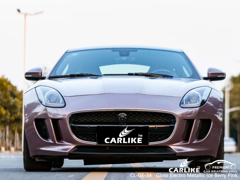 CL-GE-34 gloss electro metallic ice berry pink body wrap car supplier for JAGUAR Cabanatuan Philippines