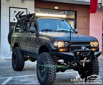 TOYOTA için CL-GH-02 3D Ghost Black vinil kaplama