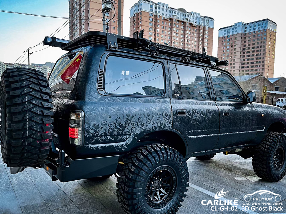 CL-GH-02 3D Ghost Black vinyl wrapping for TOYOTA Ozamiz Philippines