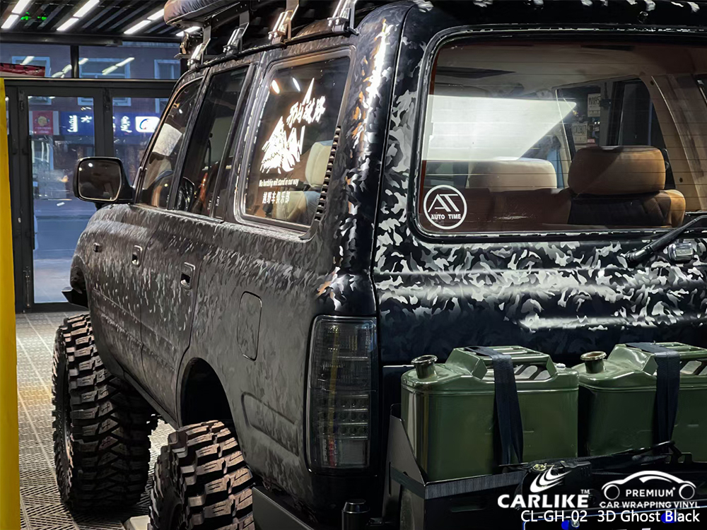 CL-GH-02 3D Ghost Black vinyl wrapping for TOYOTA Ozamiz Philippines